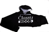 Classy With a Side of Hood Hoodie - BLACK/GREY